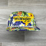 Wrangler On Purple Hawaiian Retro Rope Hat W/Leather Strap Back Ready To Go