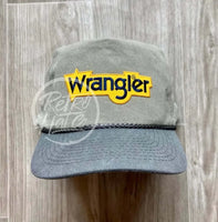Wrangler On Stonewashed Two-Tone Retro Rope Hat Sand / Charcoal Ready To Go